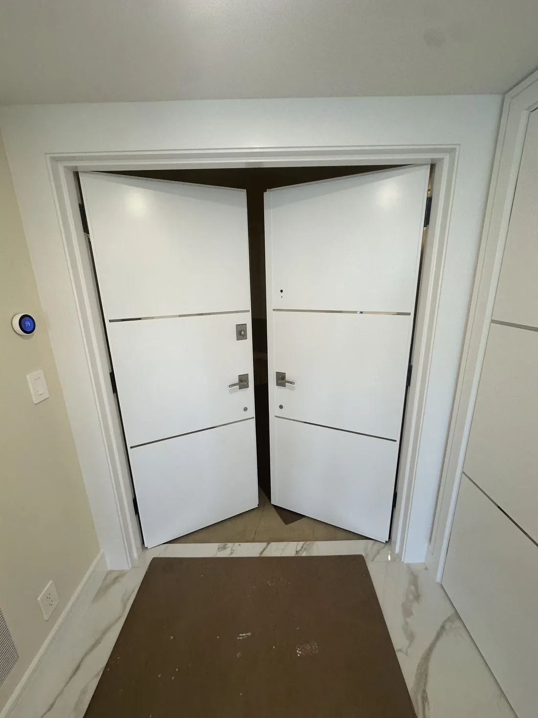 Painted interior doors and trim