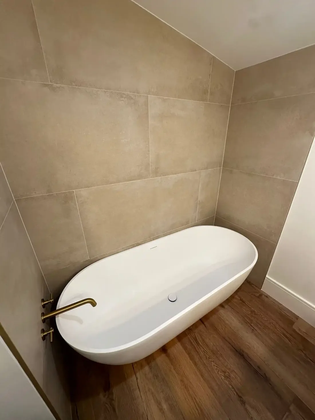Bathroom renovation around soaking tub
